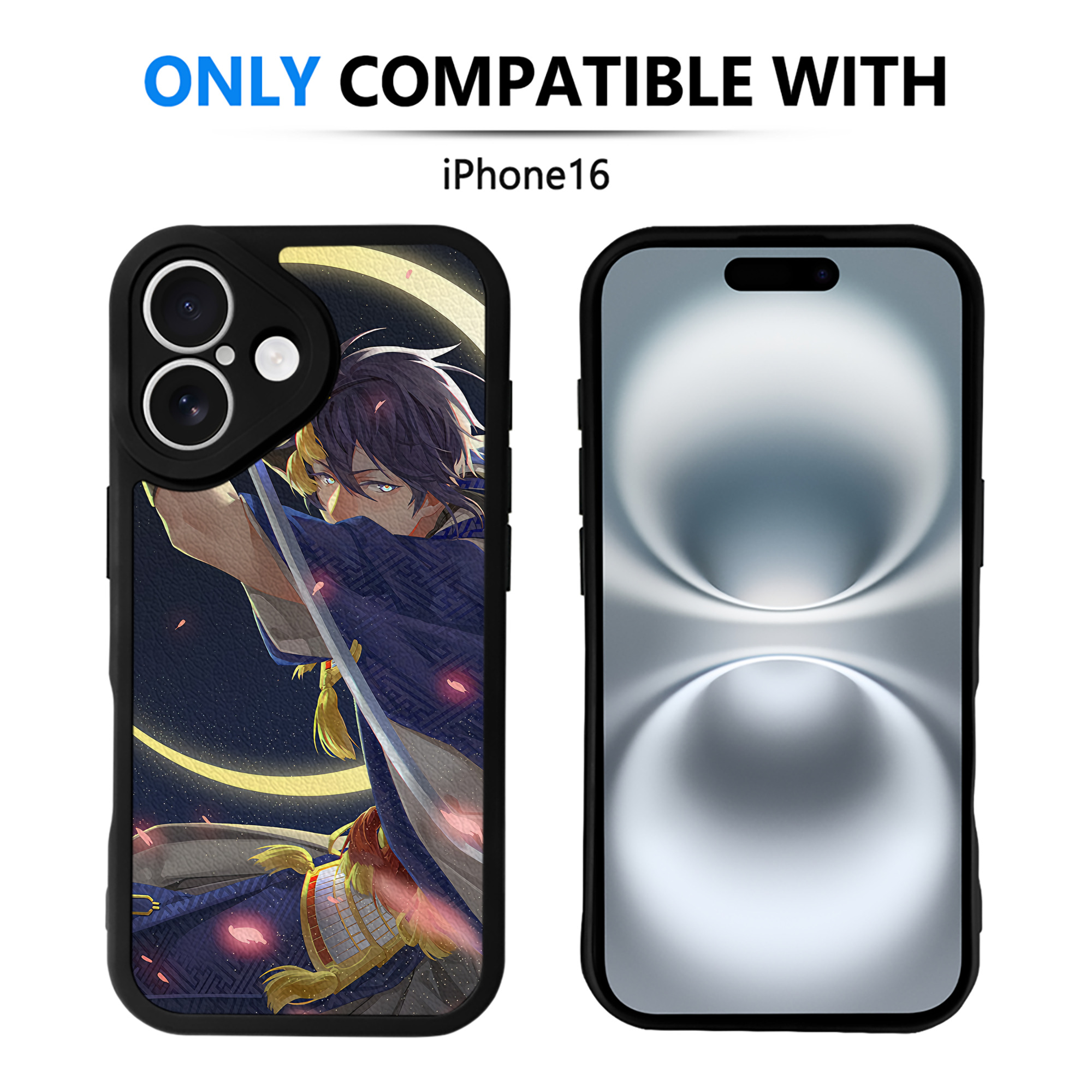 （画像用） 刀剣乱舞 Touken Ranbu 【iPhone 16シリーズ対応】シリコンスマホケース（レザー調） 材質：シリコン